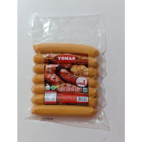 

YOMAS sosis bakar sapi jumbo 6+1s 500gr