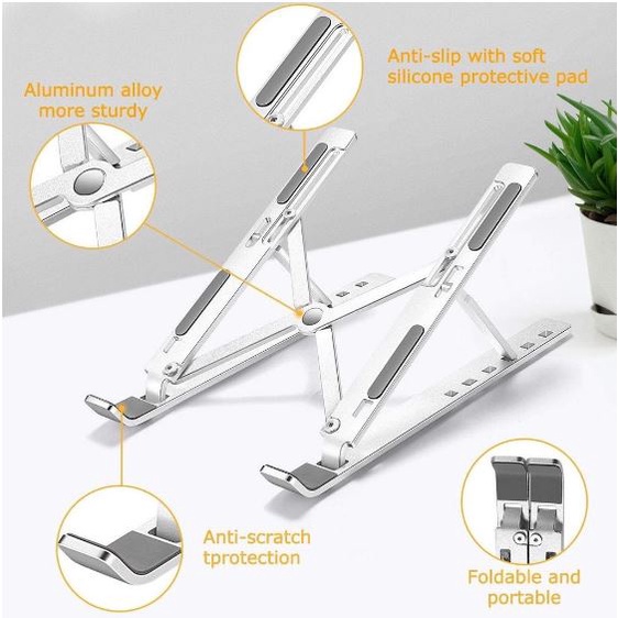 (NCS)Stand Laptop Holder Notebook Holder Macbook IPAD Mac Dudukan Lipat