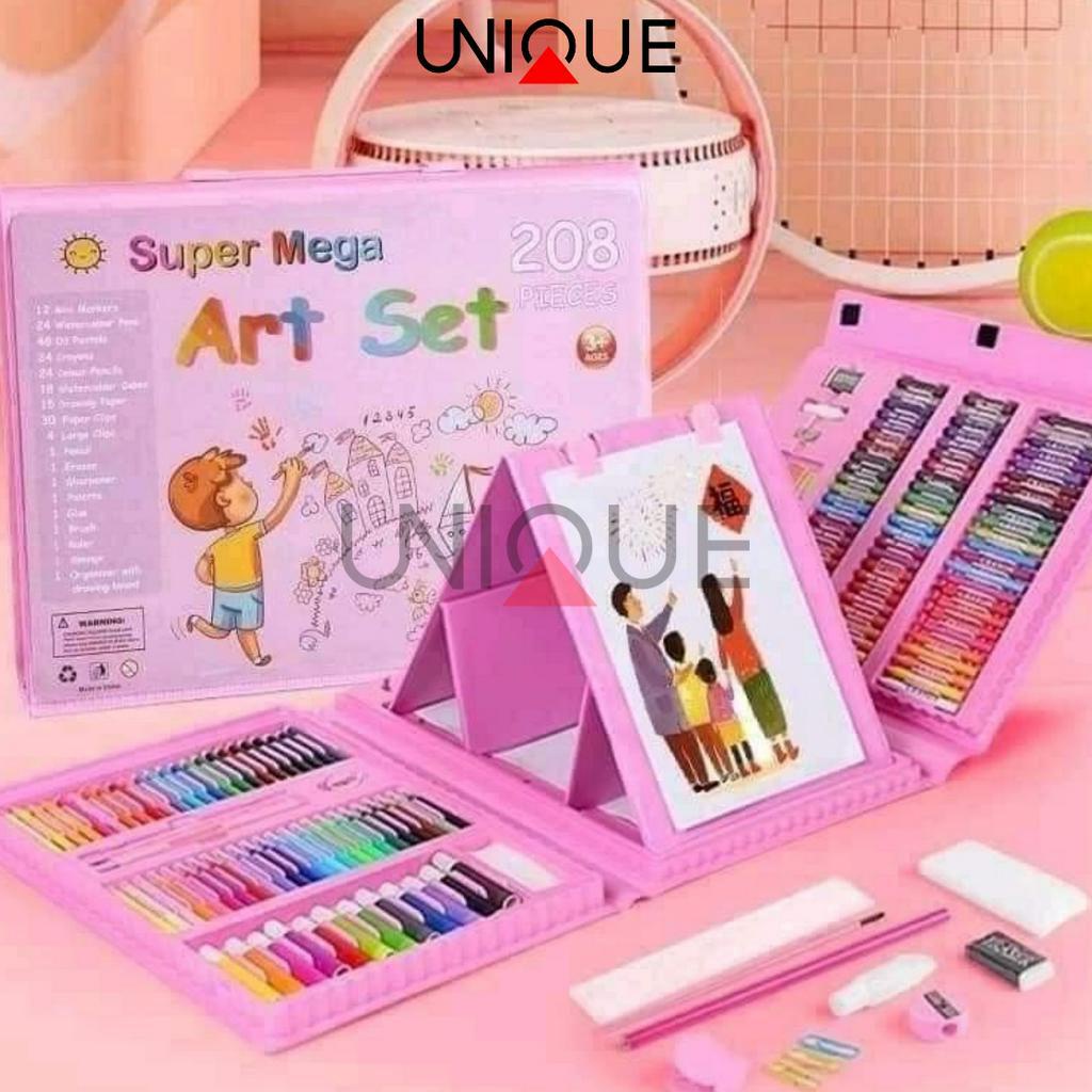 

UNIQUE CRAYON SETT ALAT MELUKIS ANAK ANAK PASTEL CAT AIR LUKIS PENSIL AIR SETT LENGKAP