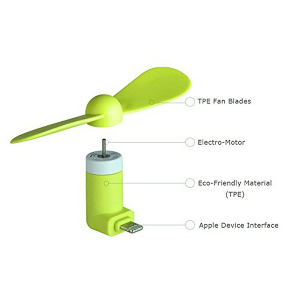 Mini Fan kipas angin OTG micro handphone powerbank samsung micro android,  iphone apple, type C