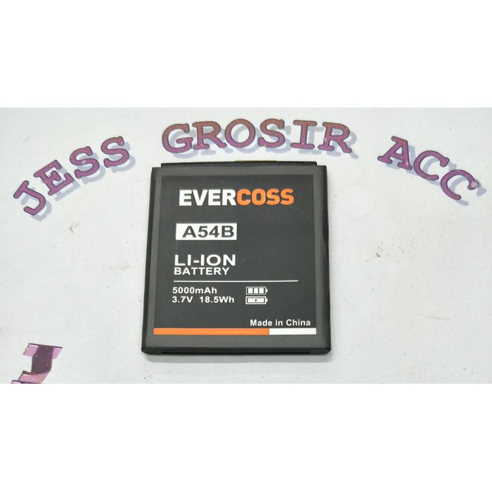 Baterai Battery Batre Evercross Evercoss Cross A54B A54C Double Power - Hitam