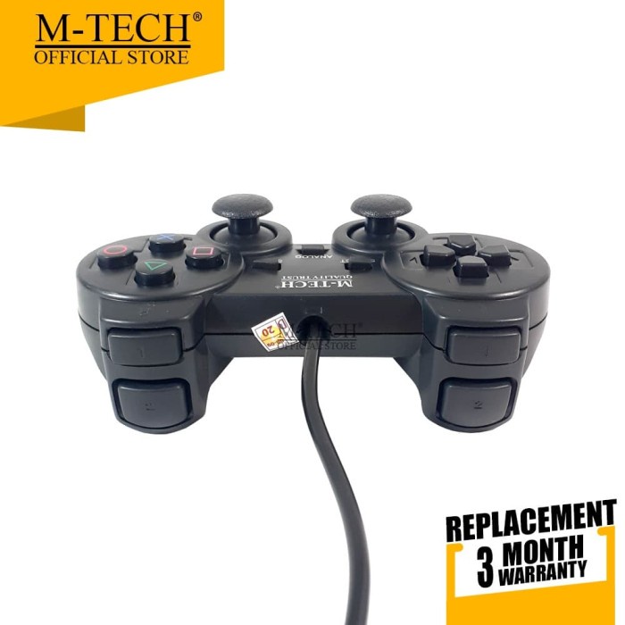 GAMEPAD SINGLE USB HITAM M-TECH | Stick PC Laptop MTech Joystick Stik