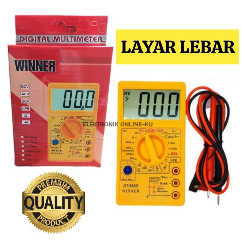 MULTIMETER DIGITAL WINNER DT860D