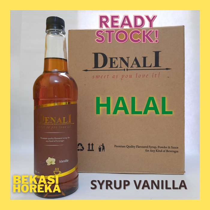 

SYRUP VANILLA DENALI isi 750ml Sirup Enak Halal 100%