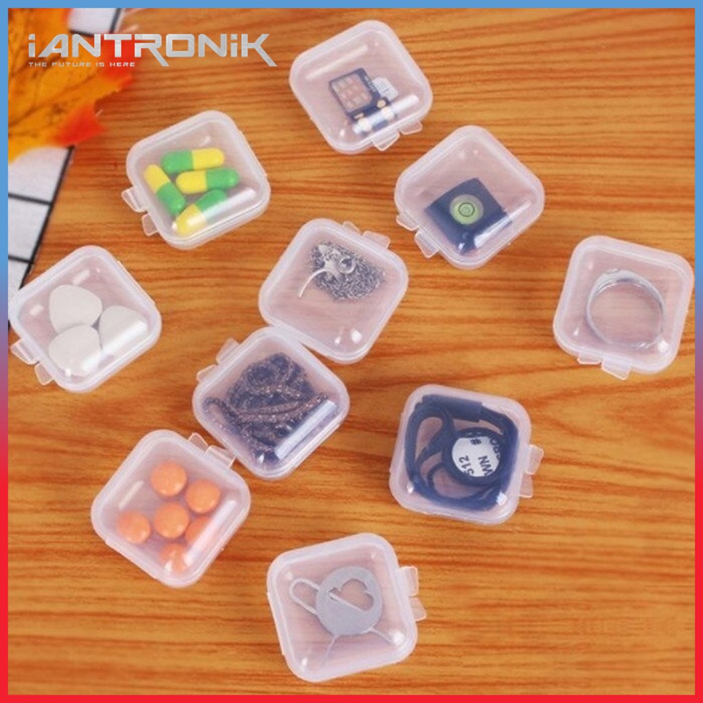 Mini Box Storage - Kotak Simpan Obat Perhiasan Earphone - Serbaguna