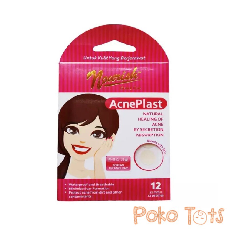 Nourish Acne Plast 12 Patch Nourish Plester Jerawat Isi 12 Patch