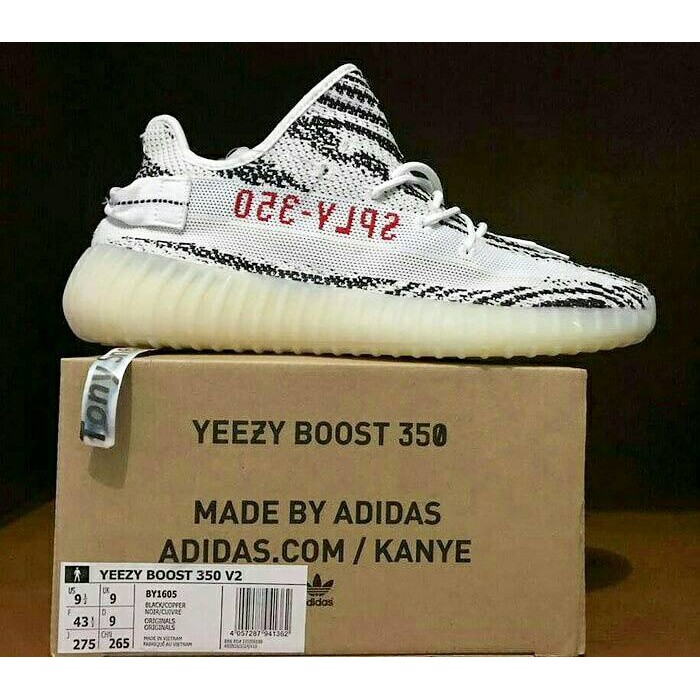 yeezy zebra glow in the dark