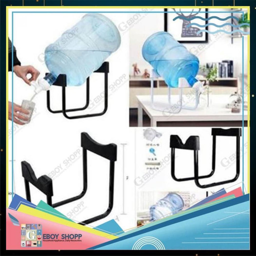 Kaki Aqua Galon / Rak Aqua Galon / Bracket Aqua Galon / Dudukan Aqua - Hitam