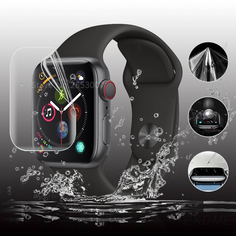 3PCS 9D Soft Hydrogel Film Glass For Apple Watch 5 4 3 2 40mm 44mm 42mm 38mm Tempered Full Cover Glass For iWatch 5 Series 44mm 40mm