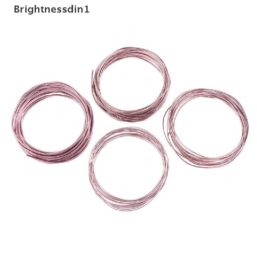 (Brightnessdin1) Kawat Bahan Aluminum Anodized Total 16.5ft Warna Coklat Untuk Latihan