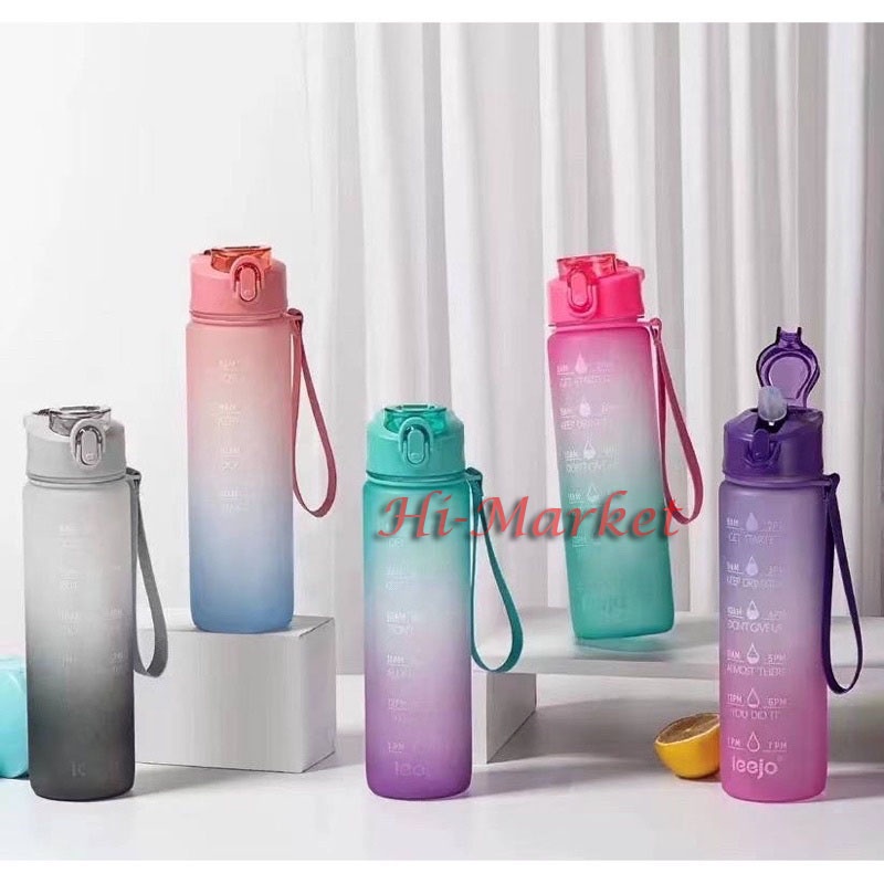 BOTOL MINUM VIRAL 1 LITER/ 1000ML BOTOL MINUM SEDOTAN WARNA WARNI PASTEL