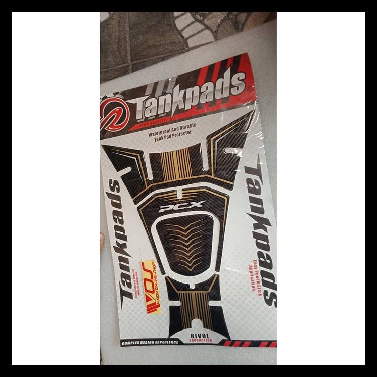 GRATIS ONGKIR TANKPAD PROTECTOR PCX 150 MOTIF GOLD LE 