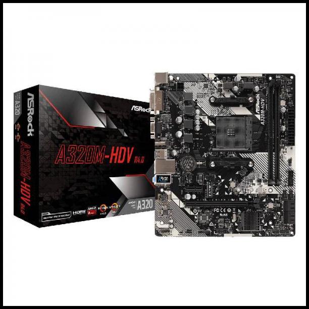 Asrock A320M - Hdv Socket Am4 Termurah