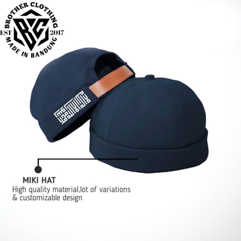PECI MIKI HAT TOPI PECI UAS REMAJA MUSLIM KOPIAH PECI LOGO LAILAHAILALLAH