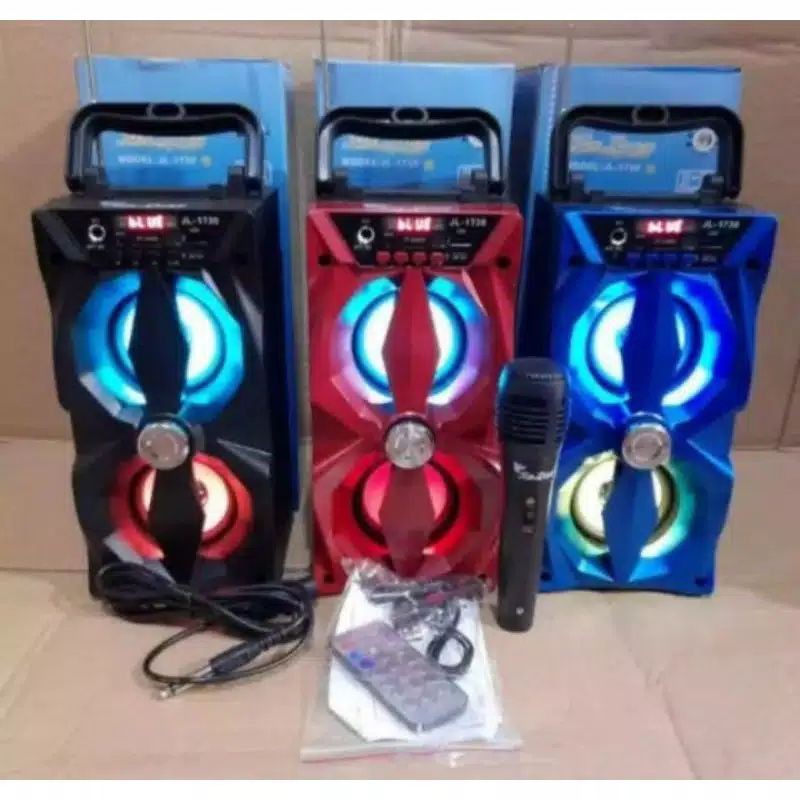 Speaker Bluetooth Jinlong JL-1730 free Mic//Speaker karaoke