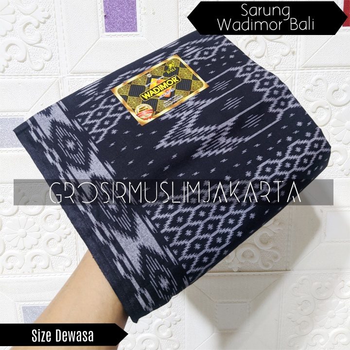 Sarung Sholat Pria Wadimor Bali /Sarung Dewasa/Sarung Santri
