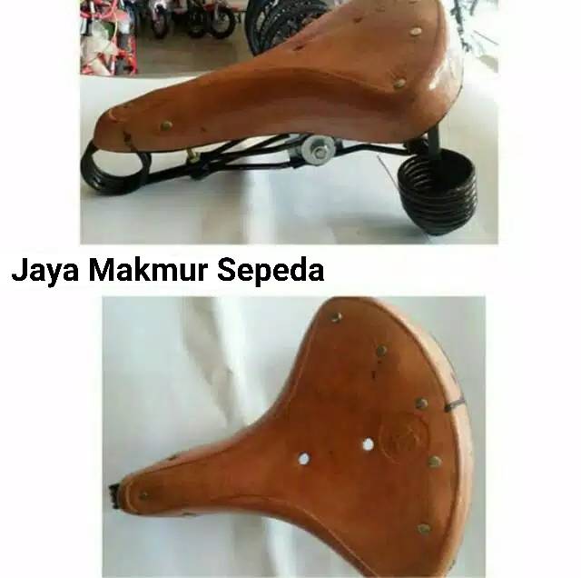 Sadel sepeda onthel - jok sepeda onthel jadul Kulit per gulung rapat keong