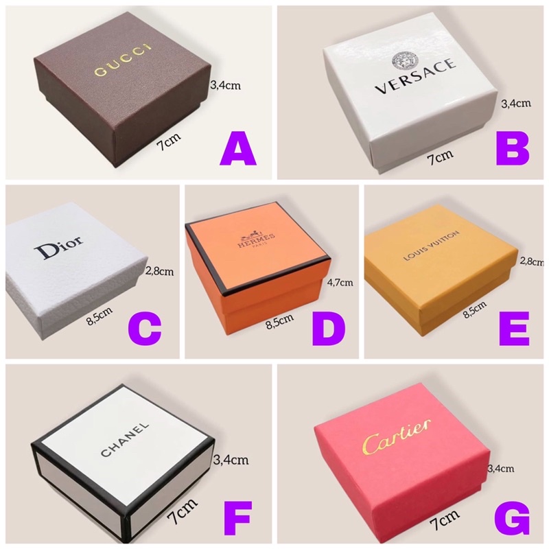

Box branded kotak accessories bros cincin anting kalung gelang