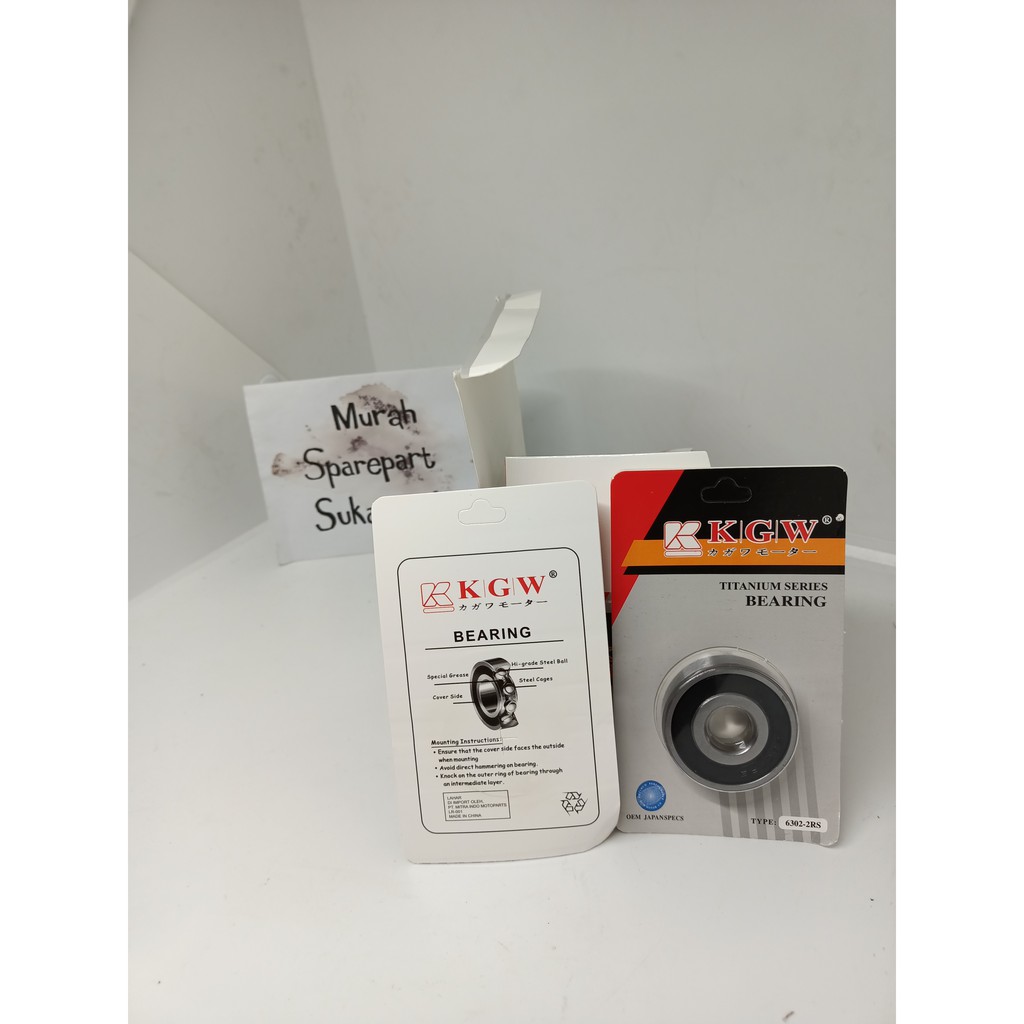 LAHER / BEARING RODA MOTOR 6302 MERK KAGAWA dijual per dus isi 10pc