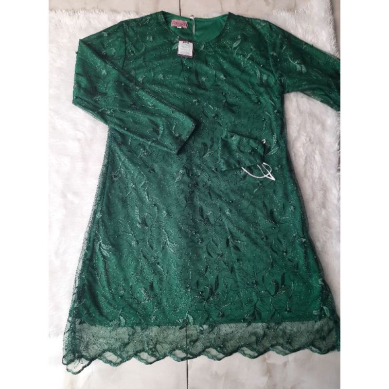 COD KEBAYA TUNIK TULLE TULE TILE M-XXXL KEBAYA LILAC WARDAH MINT JUMBO WISUDA LAMARAN ROSGOLD ABU-TULE-IJO BOTOL