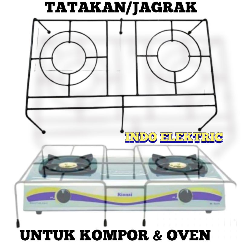 JAGRAK TATAKAN 2TUNGKU UNTUK KOMPOR GAS OVEN UNVERSAL SEMUA MEREK