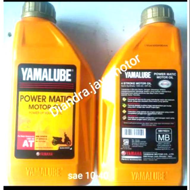 Oli Yamalube power matic UK.08 lt sae 10-30 for all matic yamaha