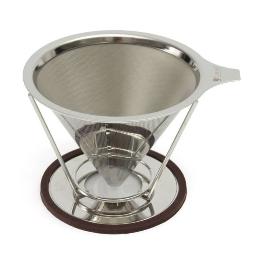 Diguo coffee dripper V02 Stainless Steel Pour Over Coffee Uk 2-4 cup / Stainless Steel V60 Premium