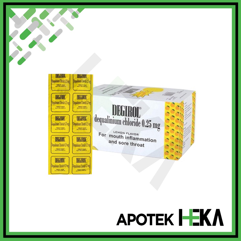 Degirol Loz Obat Sakit Radang Mulut dan Tenggorokan Box isi 10x10 (SEMARANG)