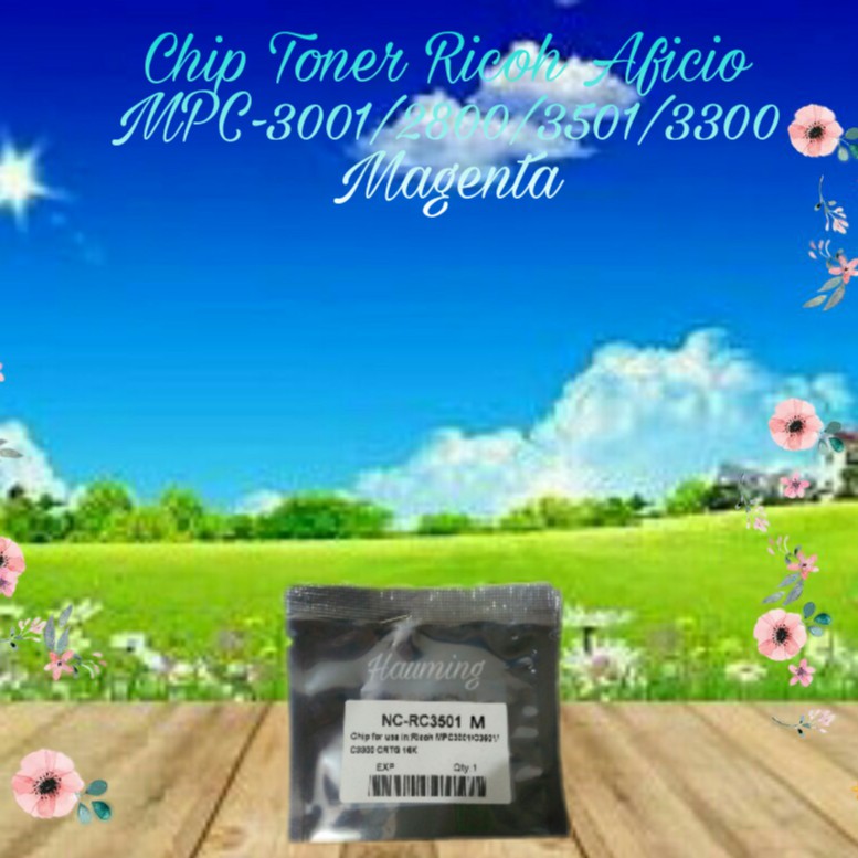 Chip Toner Ricoh MP C3001 C2800 C3501 C3300 C-3300 3001 3501 MPC3001 MPC2800 MPC3501 Magenta