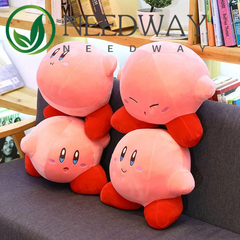 Needway   Mainan Boneka Kartun Kirby Bahan Plush Untuk Dekorasi Rumah / Hadiah Ulang Tahun