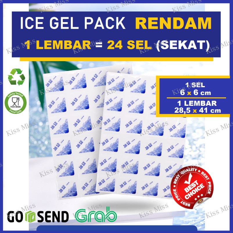 ICE GEL PACK LEMBARAN - 24 sel - Thermafreeze - pendingin - pengganti dry ice - es gel - gabag