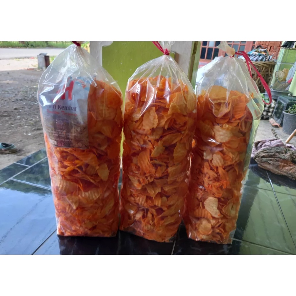 

Keripik singkong Original Rujak Balado1 KG Grosir