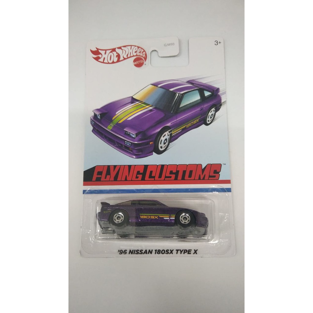 Diecast Hot Wheels 96 NISSAN 180SX TYPE X HW Flying Customs SET Mix B Hotwheels Mobil Mainan Anak