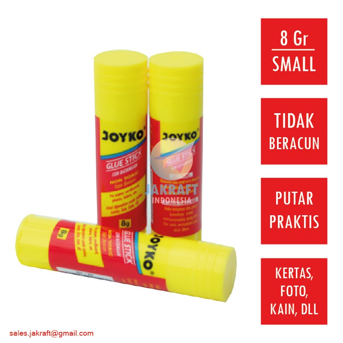 

Lem Stik Putar JOYKO Kecil Glue Stick