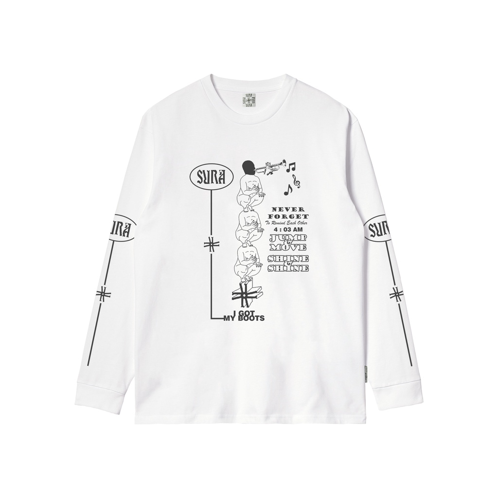 Sura Positiva - Longsleeve (Audik) White