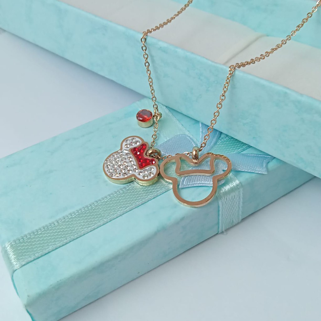 Aksesories Kalung Wanita Fashion KoreaImpor Ori Titanium Anti Karat KT899