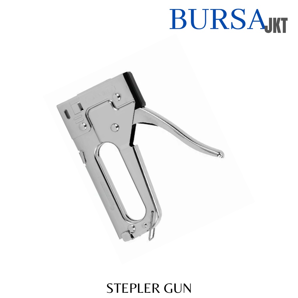 STEPLER STEPLES TEMBAK METAL GUN TACKER HEAVY DUTY 2IN1 UNTUK JOK MOTOR SOFA MEJA DLL