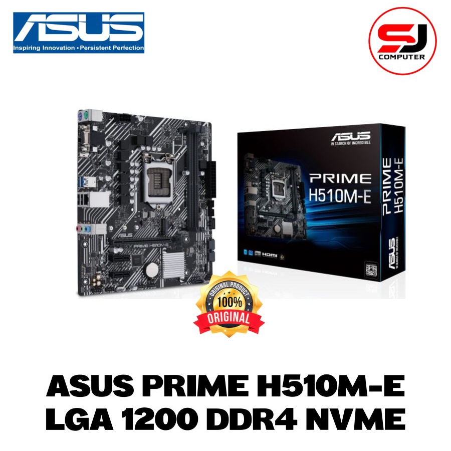 Motherboard ASUS PRIME H510M E mATX LGA1200 HDMI DP D-Sub ASUS H510