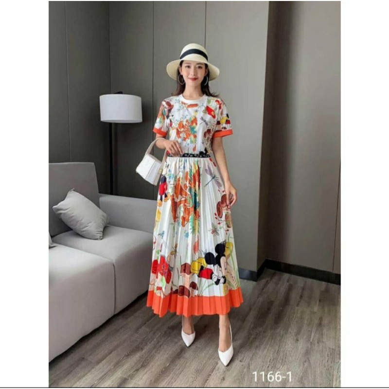 1166 Set rok GUCCI Disney orange plisket import