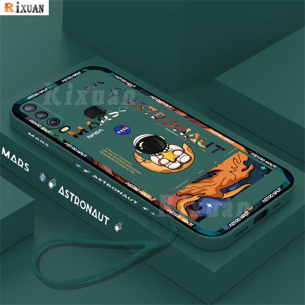 Soft Case Karet Motif Astronot Mars Untuk Huawei Y7A Y6P Y6 Pro 2019 Y9S P30 Lite Nova 7i Nova5T Nova3i