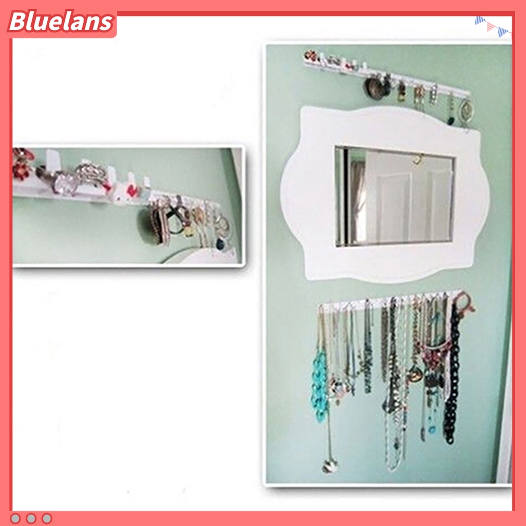 9in1 Set Kait Perekat Dinding Penyimpanan Perhiasan Bahan Plastik Untuk Rumah