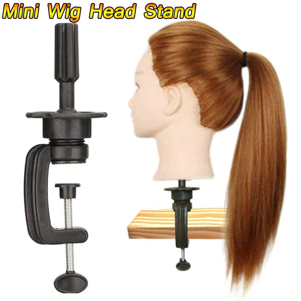 Needway Wig Stand Plastik Adjustable Hairstyles Cosmetology Alat Salon Hairdressing Training Head Holder