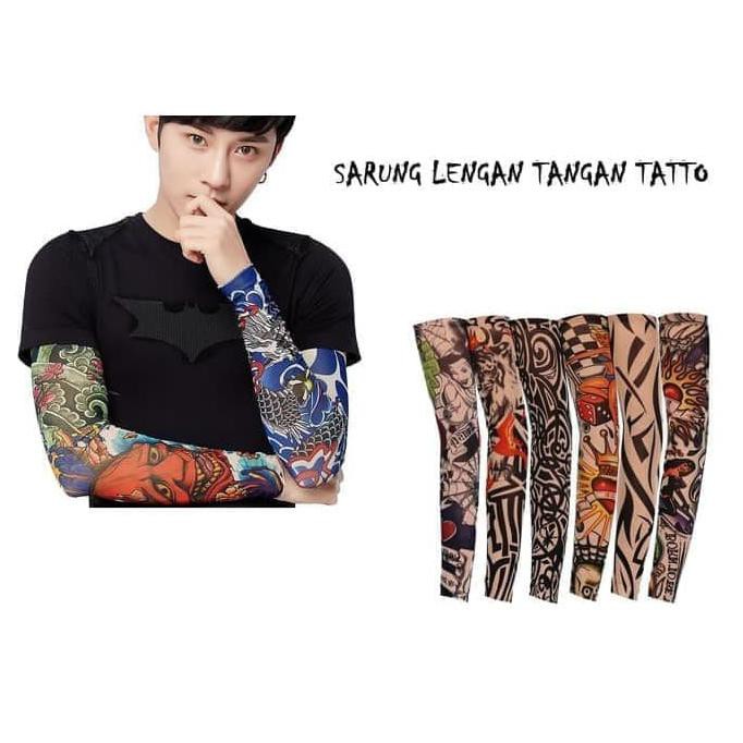 JUAL.. TATO STOCKING TANGAN TATO SARUNG LENGAN TATTO MANSET TANGAN MOTIF TATO .BARANG