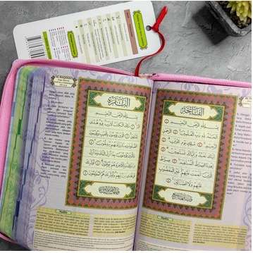 AL QURAN MUSLIMAH RAINBOW AL MIHRAB TERJEMAH DAN TAJWID RESLETING RENDA (MECCA QURAN) - UKURAN B6 REGULER