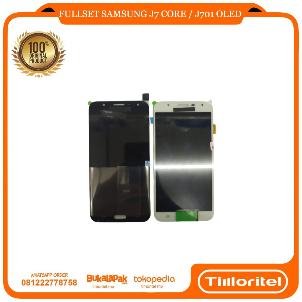LCD TOUCHSCREEN FULLSET SAMSUNG GALAXY J7 CORE J701 OLED BLACK WHITE