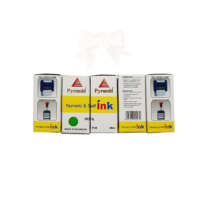 

Mantul [HITAM] Tinta Stampel 30 cc PYRAMID / stamp pad ink mini / refill cap Keren