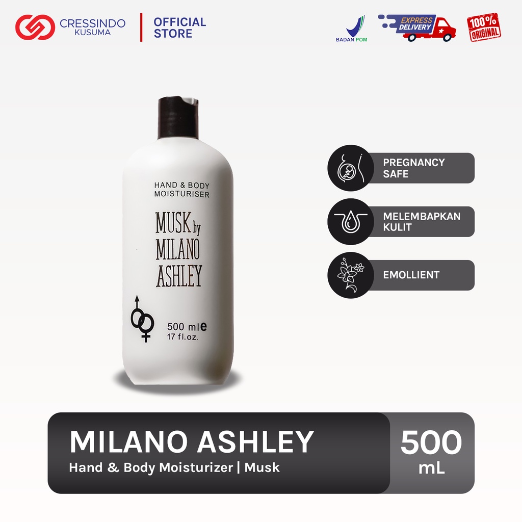 MUSK BY MILANO ASHLEY Hand &amp; Body Lotion Moisturiser