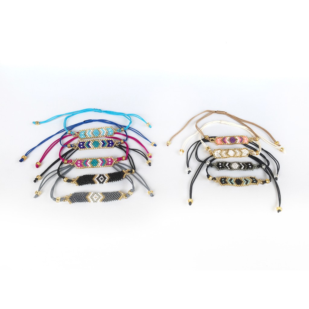 Kukei Bracelet 15warna - Gelang Manik Etnik Gelang Mote Handmade