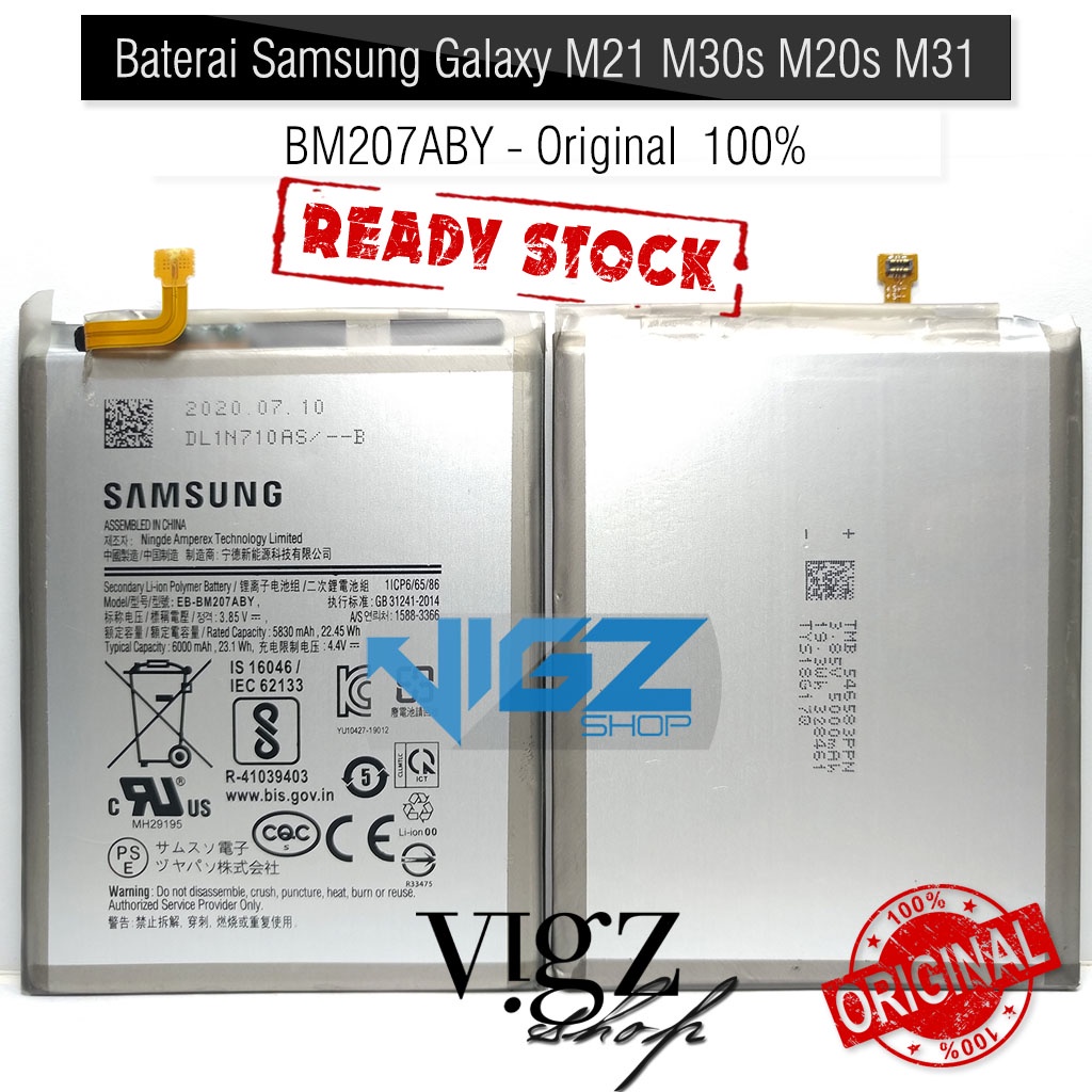 Baterai Samsung Galaxy M21 M30s M20s M31 EB-BM207ABY Original 100%