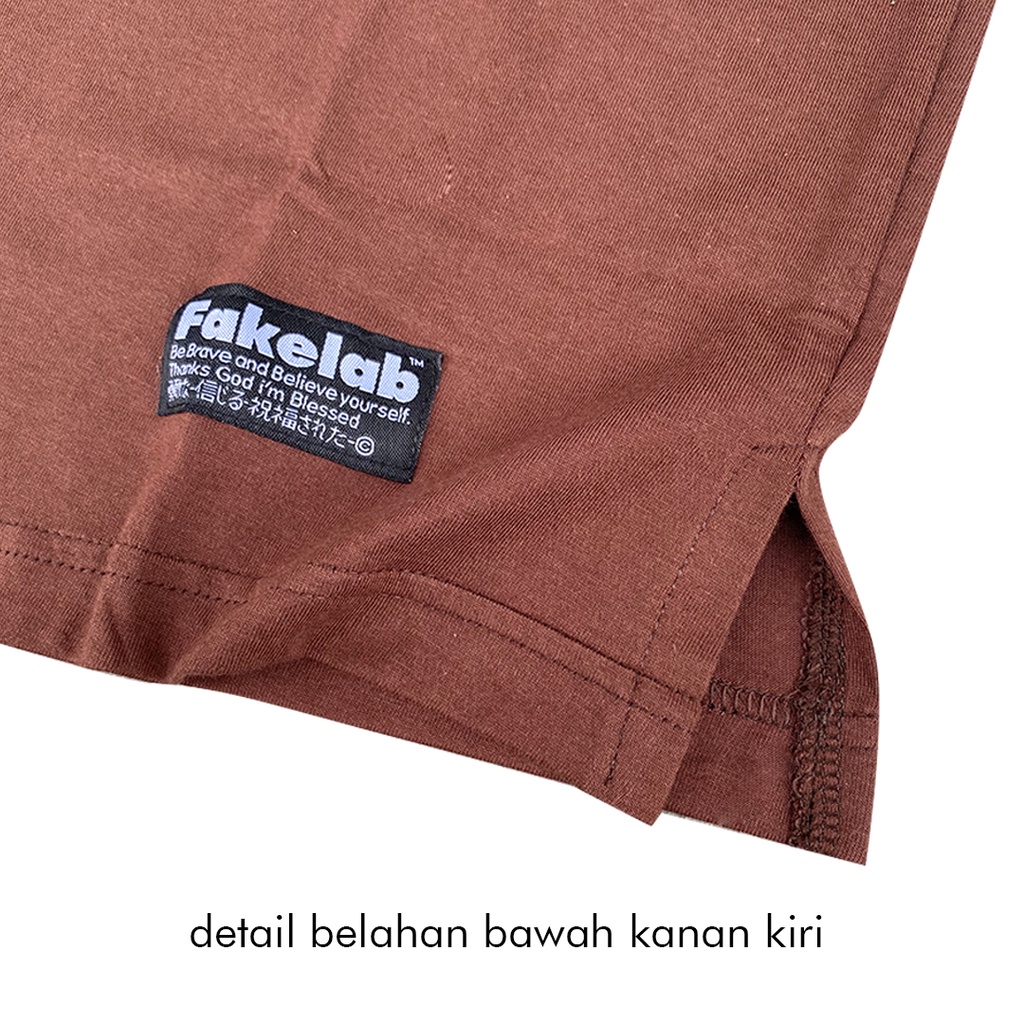 Fakelab Tshirt Koko Semua Warna / Baju Muslim Kaos Kerah Sanghai / Hitam Hijau Biru Putih Coklat Khaki-2
